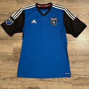 Adidas San Jose Earthquakes 2014-2015 Home Jersey MLS Men’s Medium
